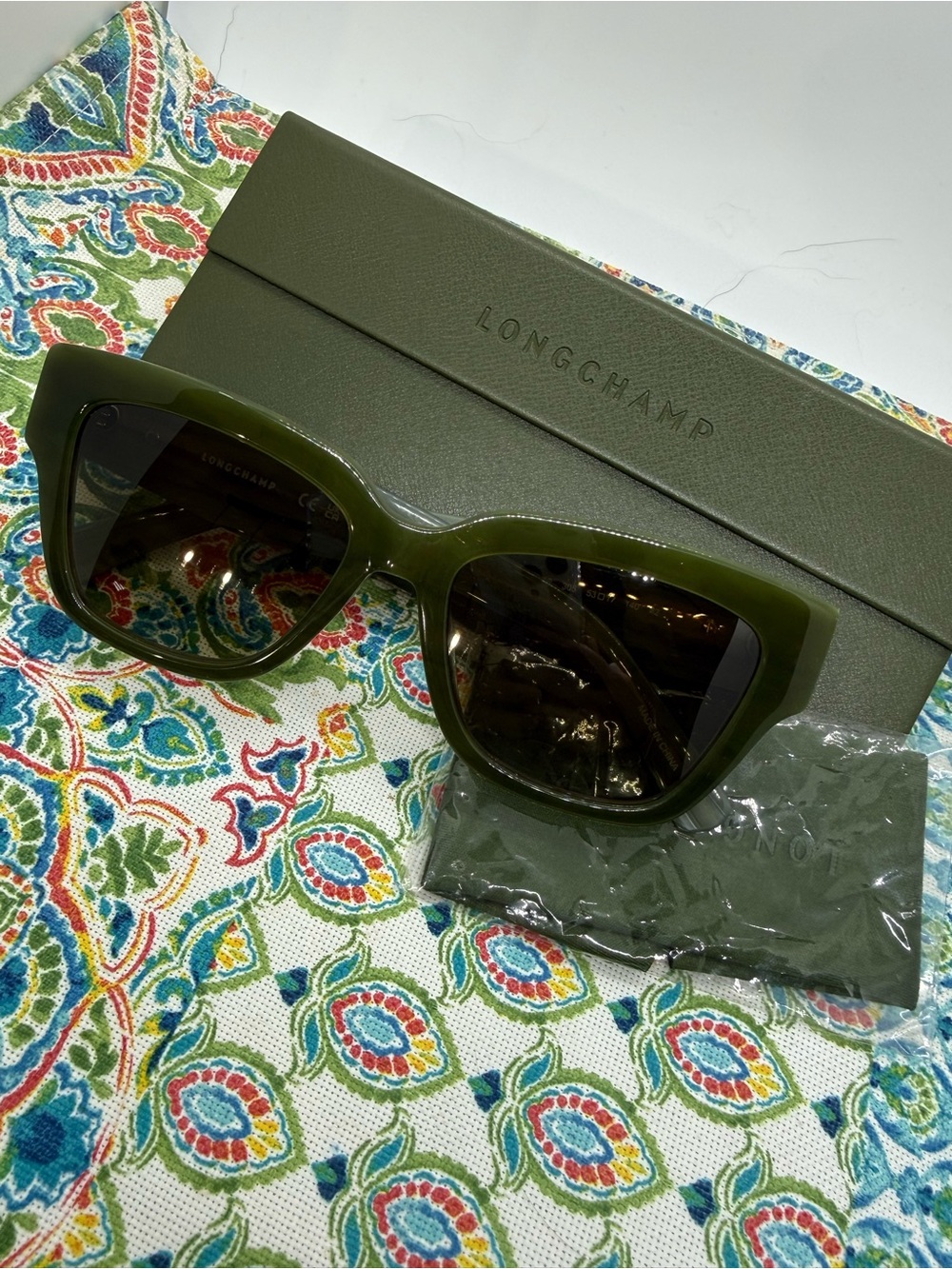 Longchamp Olive/Sage green Sunglasses